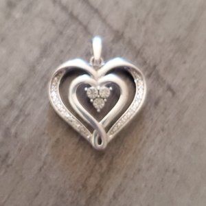 .925 Double Heart Necklace